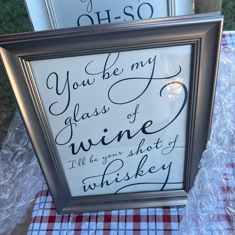 Framed Inspirational Quote Art